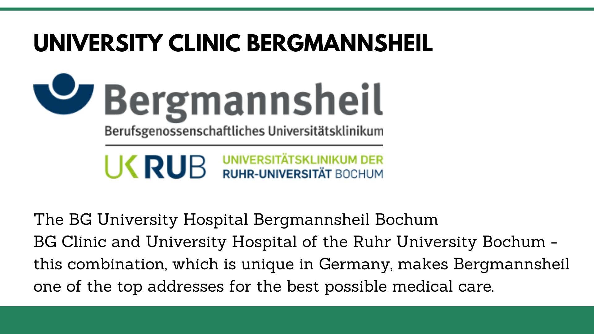 University Clinic Bergsmannsheil